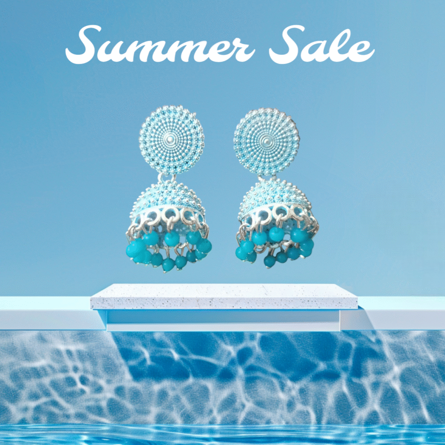 Timeless Oxidised Jhumki Earrings