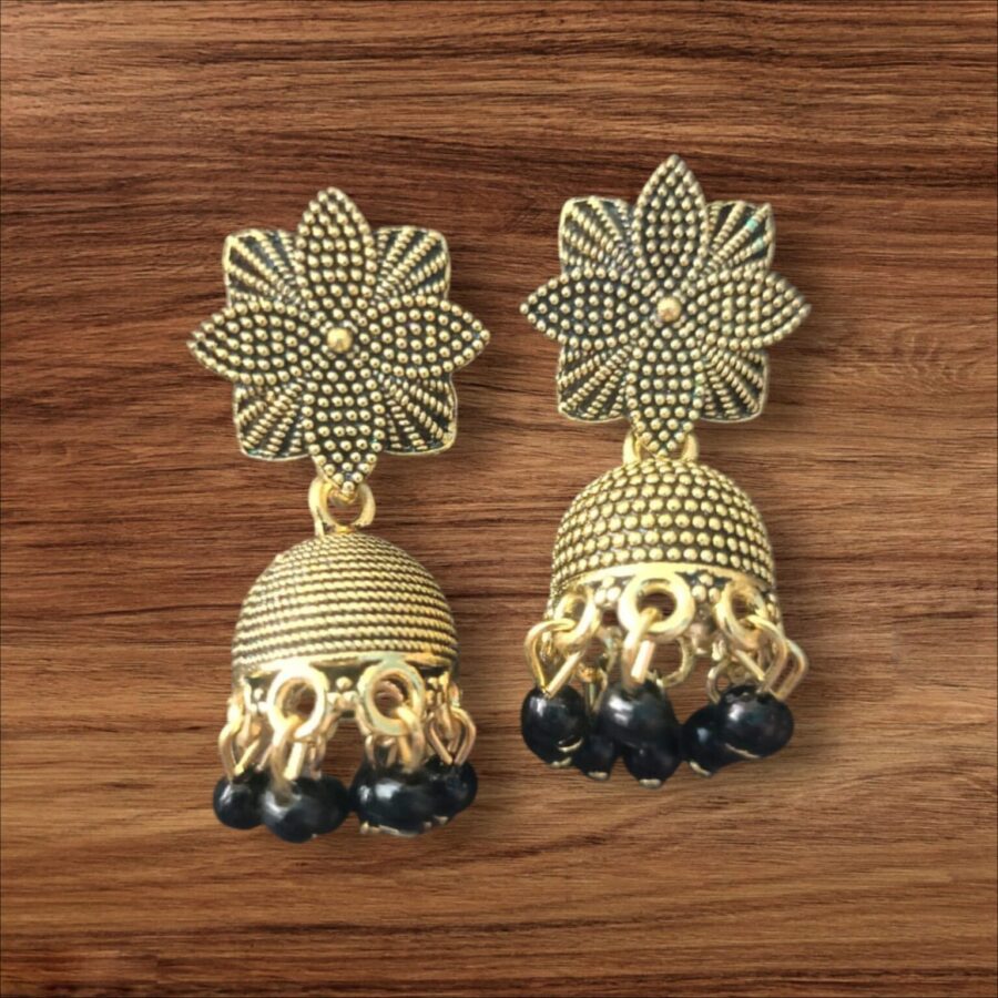 Exquisite Oxidised Earrings with Vintage Flair – Handcrafted by Ikshaya