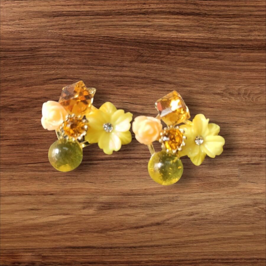 Bubble Blush Hoop Earrings