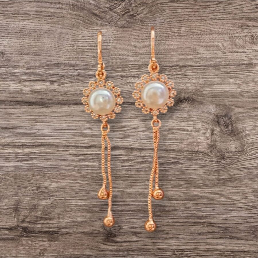 Pearl Radiance AD Long Earrings
