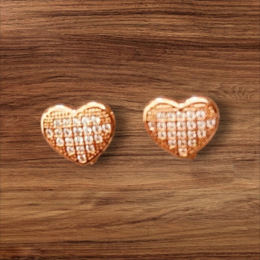 Eternal Love AD Heart Studs