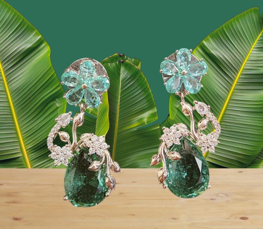 Elegant American Diamond Earrings by Ikshaya – Sparkle Redefined