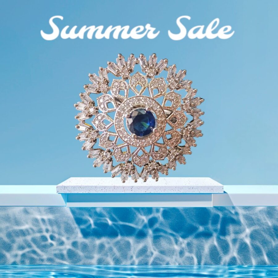 Royal Radiance AD Finger Ring – By Ikshaya