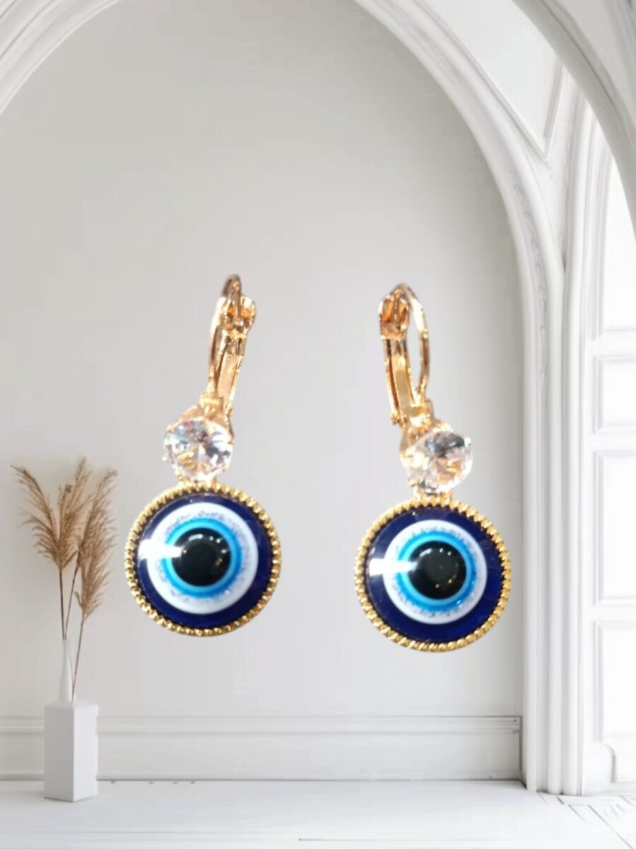 Evil Eye Stone Studded Earring
