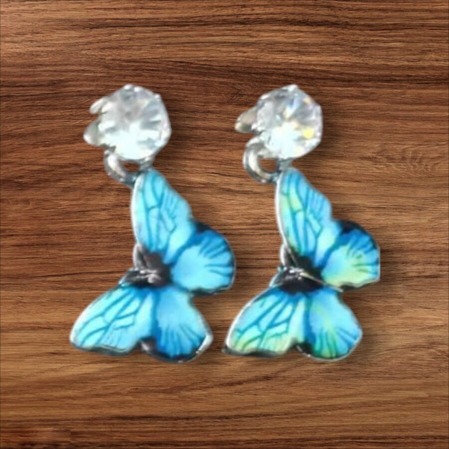 Blush Bloom Butterfly Earrings