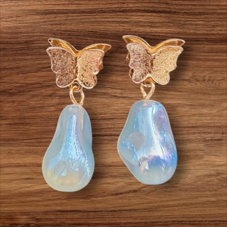 Blush Bloom Butterfly Earrings